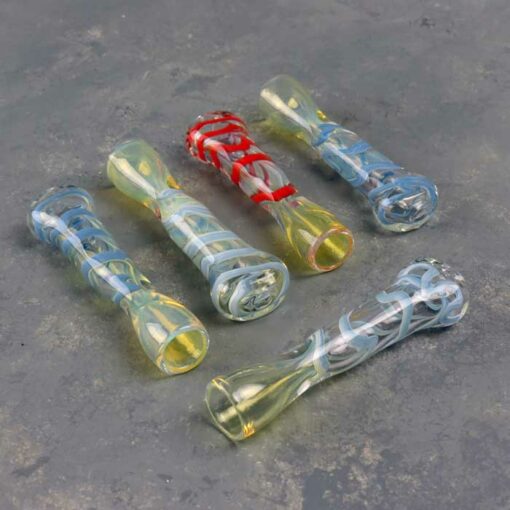 3.5" Fumed and Tapered Smooth Glass Chillums