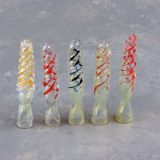3.5" Fumed and Twisted Glass Chillums