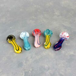 Multi-Color Mini Spoon Style Glass Pipes