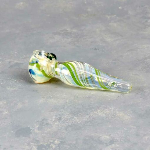 Fumed Ribbon Glass Hand Pipes