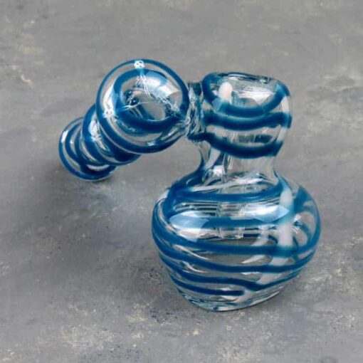 5" Clear/Color Sidecar Style Glass Bubbler