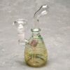 6" Glass on Glass Bubbler w/Stripes