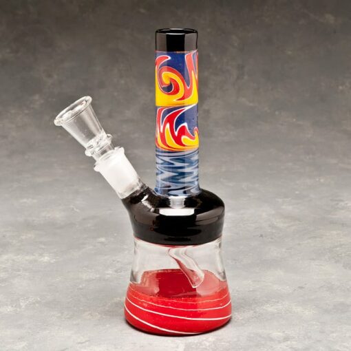 9" Wig Wag/Solid/Clear/Twist Glass Water Pipe