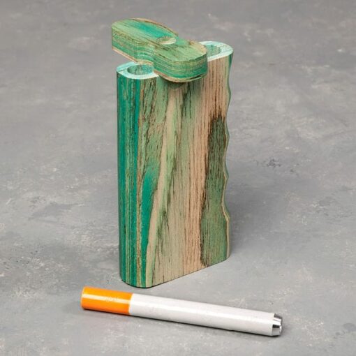 4" Gripped Layered Wood Dugout w/3" Cigarette One-Hitter