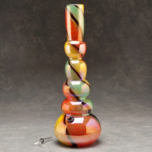 16" Bubblestack Soft Glass Water Pipe