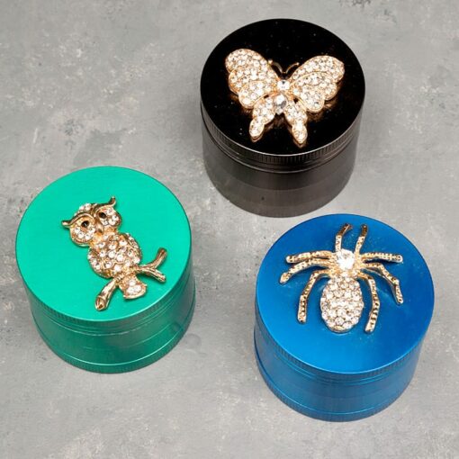 52mm Bling Animals 4-Part Grinders