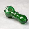 4" Emerald Green Fancy Glass Hand Pipes