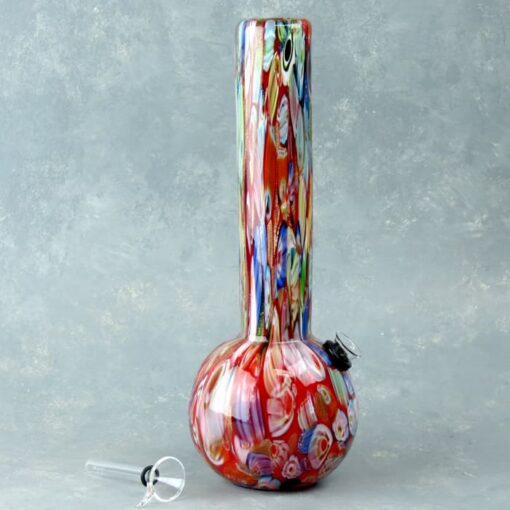 10" Dicro Multicolor Heavy Glass Water Pipe w/Slide