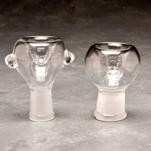 18mm Clear Glass on Glass Bowls w/Bumps