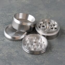 42mm Silver 4-Part Grinders