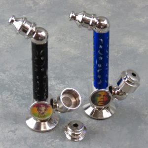 4" Stand-Up Light-Up Metal Pipes w/Caps and Assorted Images