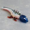 7" Lizard Worked Glass Pipe