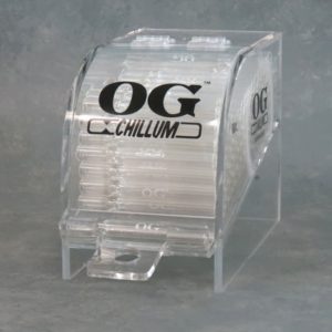 4" Clear Glass OG Chillums w/Display Case