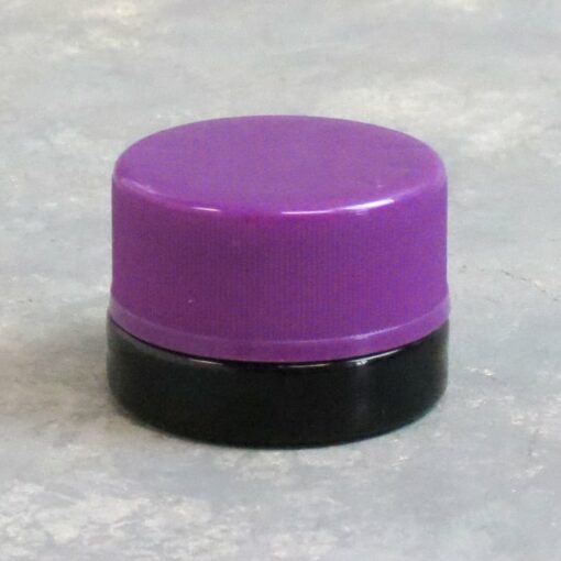1" Wide Glass Container w/Plastic Childproof Cap