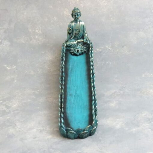 10" Buddha & Lotus Incense Burner