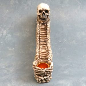 10" Skull & Bones Incense Burner