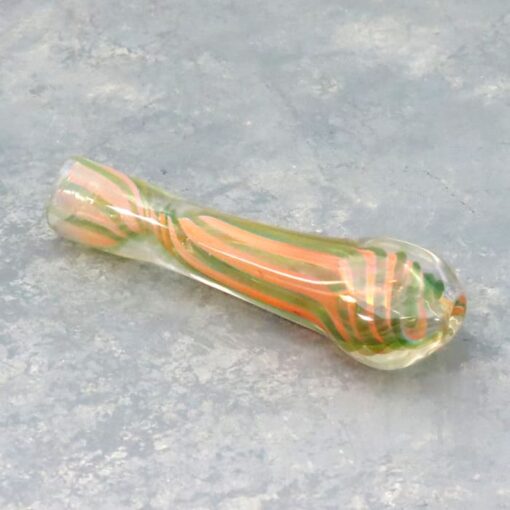 3.5" Twisted Stripes Fumed Chillums w/Flat Mouthpiece
