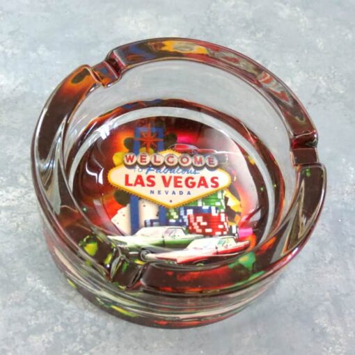 Thick Glass Las Vegas Ash Trays