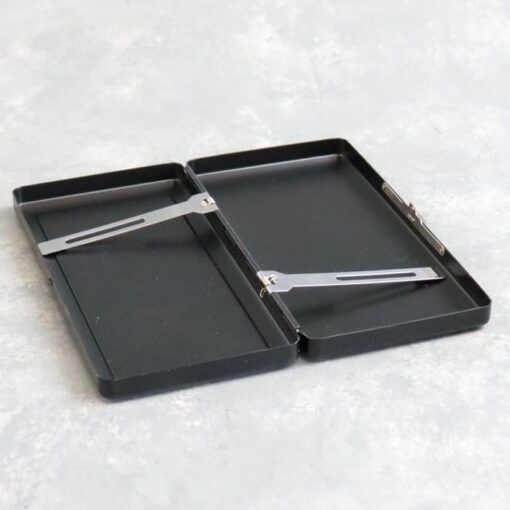 Two-Sided Metal Cigarette Case w/Calavera Graphics