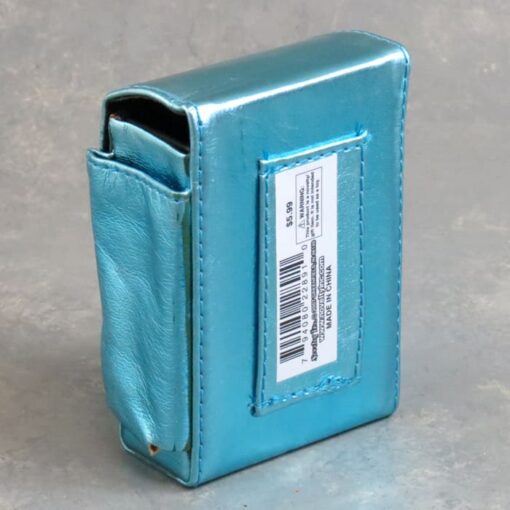 Semi-Metallic Magnetic Soft Cigarette Case w/Lighter Pocket and Belt Loop