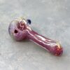 4" Inside Out Spoon Glass Hand Pipes w/Latticino