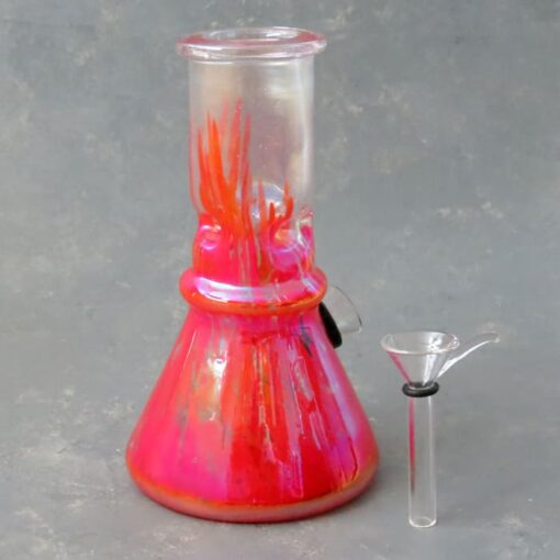6.25" Beaker Style Soft Glass Water Pipe w/Ice Catch