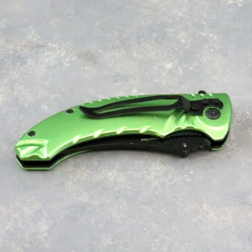 3.25 Curved Blade "Legalize It" Assisted Knife w/Clip