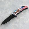 3" US Marines Assisted Knife w/Clip and Keyring Hole