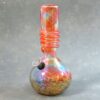 9" Chromametallic Multicolor Twist Vase Style Soft Glass Water Pipe w/Coil Wrap