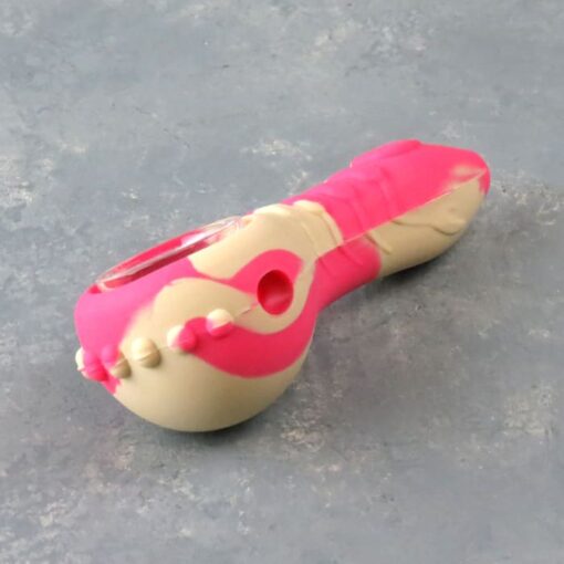 4" Silicone Hand Pipe w/Texturing