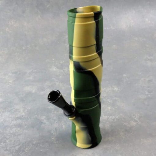 8" Collapsable Silicone Water Pipe w/Ejectable Bowl