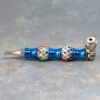 5.5" Jeweled Beads Metal Pipes w/Caps