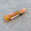 3.25" Fumed Inside Out Spots Glass Chillums w/Ribbing and Bump