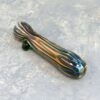3.5" Fumed Inside-Out Lines Glass Chillums w/Bump