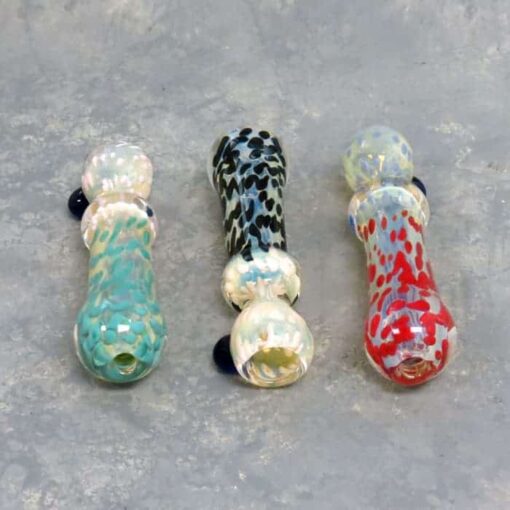 3.5" Fumed Inside-Out Spots Glass Chillums w/Bump