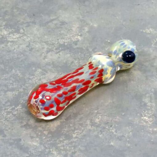 3.5" Fumed Inside-Out Spots Glass Chillums w/Bump