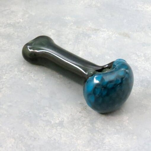 4.25" Inside-Out Honeycomb Glass Hand Pipe w/Dark Tapered Mouthpiece & Carb