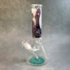 12" Octopus Beaker-Style Glass Water Pipe w/Ice Catch, Diffused Downstem