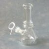 6" Clear Mini Glass Water Pipe w/Diffused Downstem