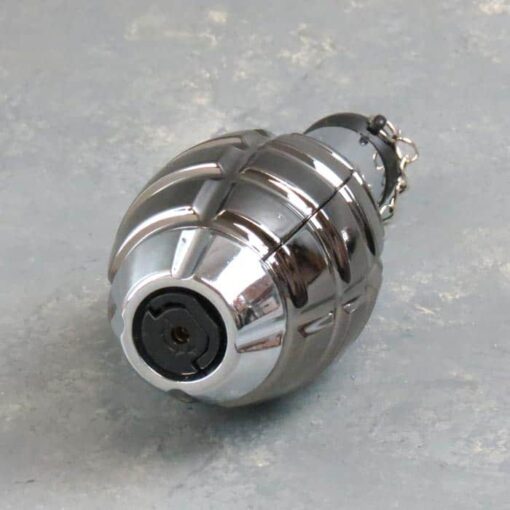4.5" Grenade Torch Lighters w/Cap and Metallic Finish