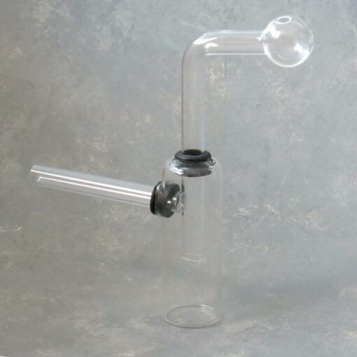 6" Clear Mini Glass Oil Bubblers
