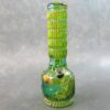 12" Fluted Soft Glass Water Pipe w/Raised Women Design