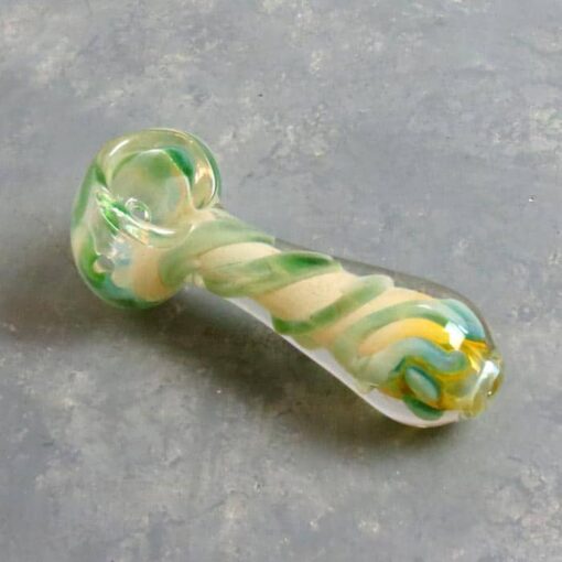 3.5" Fumed Inside-Out Spoon Style Glass Hand Pipes