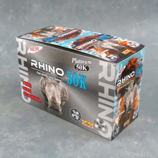 Rhino Platinum 50K – Male Enhancement Single Pill – 24 Counts Per Box
