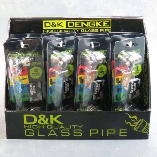 6" 2-In-1 Oil/Herb Pipe Kits w/Screens and Grinder