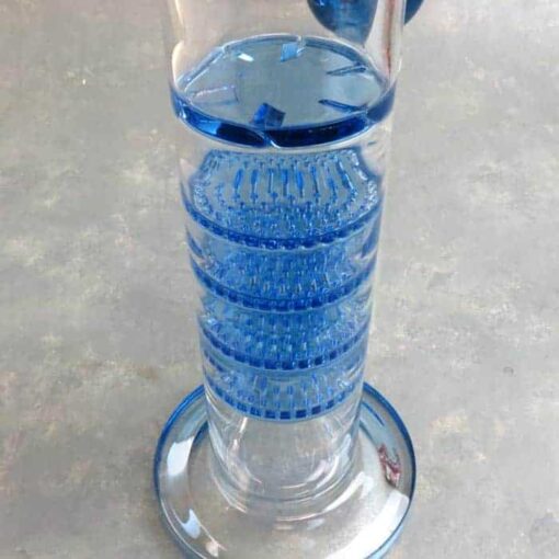 17" Quintuple Perc Glass Water Pipe w/Ice Catch