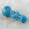 3.5" Beaded Donut Inside-Out Glass Hand Pipes w/Flower
