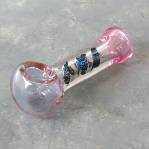 4.75" Double Blown Dicro Twist Glass Hand Pipes