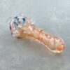 5.5" Fumed Accented Vortex Twist Heavy Glass Hand Pipes