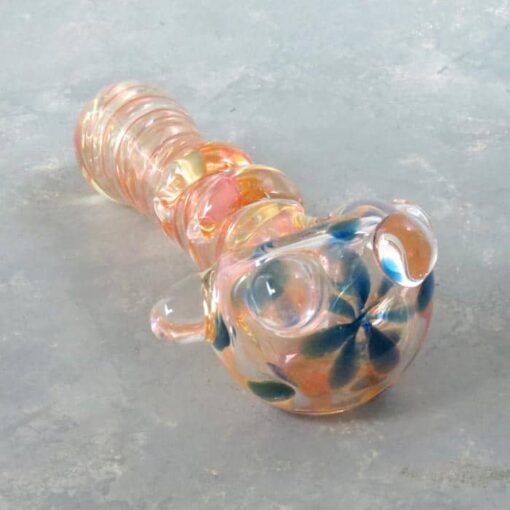 5.5" Fumed Accented Vortex Twist Heavy Glass Hand Pipes